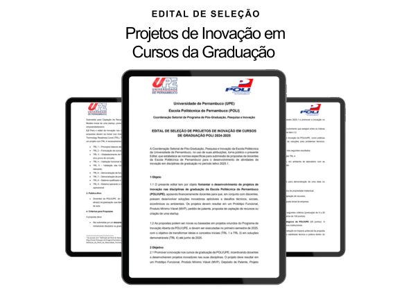 Edital de Seleção de Projetos de Inovação em Cursos de Graduação – 2024-2025