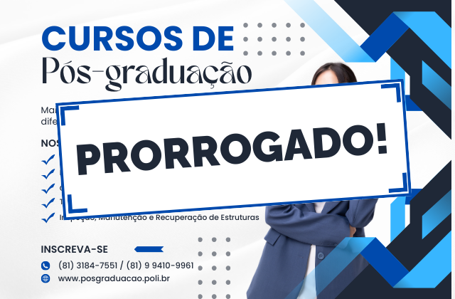 Prorrogação das Inscrições na Pós-graduação 2026.1